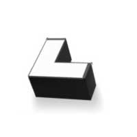 LED lineaarne valgusti 8W 90° L-ühendus